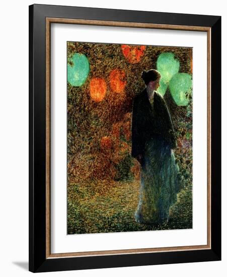 July Night, 1898-Childe Hassam-Framed Giclee Print