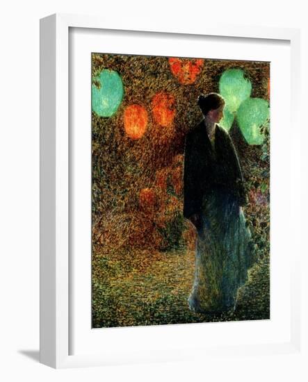 July Night, 1898-Childe Hassam-Framed Giclee Print