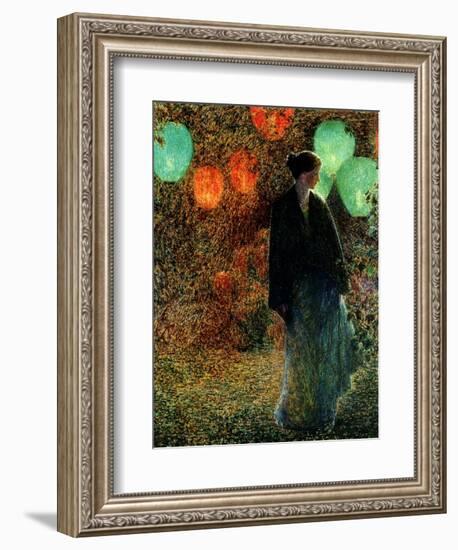 July Night, 1898-Childe Hassam-Framed Giclee Print