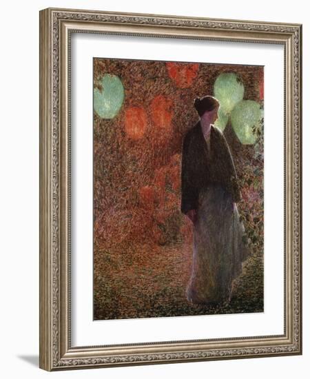 July Night-Childe Hassam-Framed Giclee Print