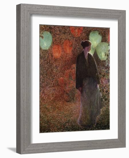 July Night-Childe Hassam-Framed Giclee Print