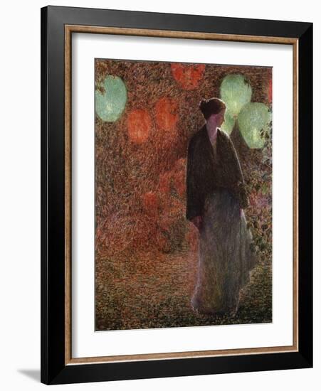 July Night-Childe Hassam-Framed Giclee Print