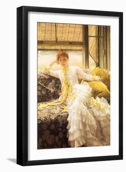 July (Speciment of a Portrait), 1878-James Tissot-Framed Giclee Print