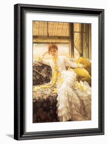 July (Speciment of a Portrait), 1878-James Tissot-Framed Giclee Print