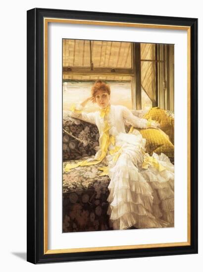 July (Speciment of a Portrait), 1878-James Tissot-Framed Giclee Print