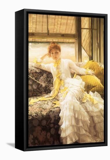 July (Speciment of a Portrait), 1878-James Tissot-Framed Premier Image Canvas