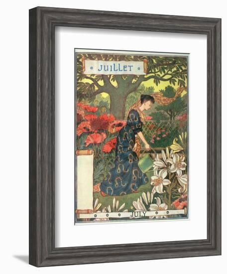 July-Eugene Grasset-Framed Giclee Print