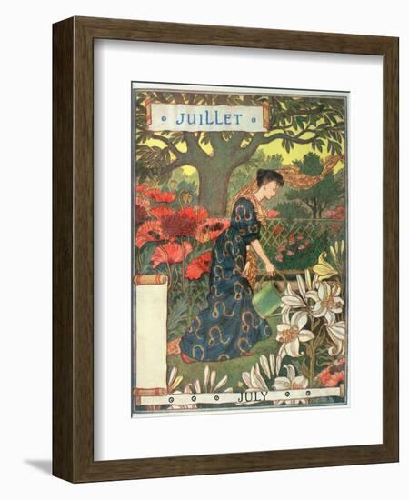 July-Eugene Grasset-Framed Giclee Print