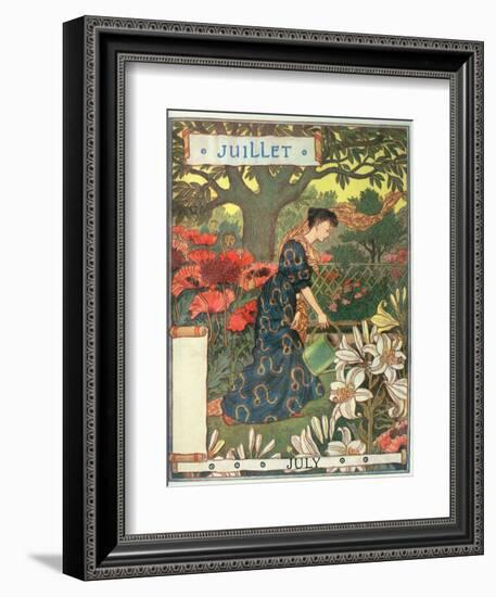 July-Eugene Grasset-Framed Giclee Print