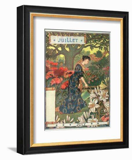 July-Eugene Grasset-Framed Giclee Print