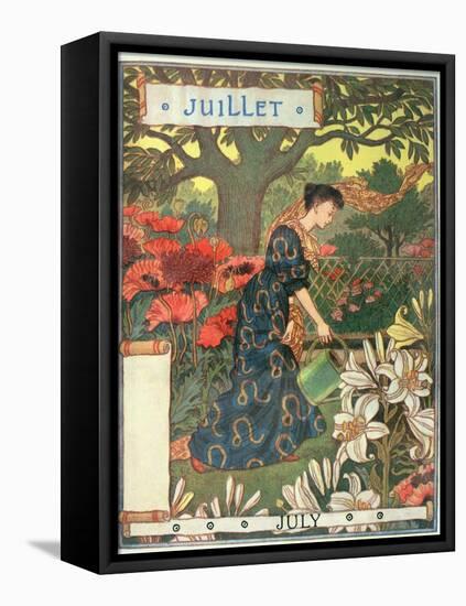 July-Eugene Grasset-Framed Premier Image Canvas