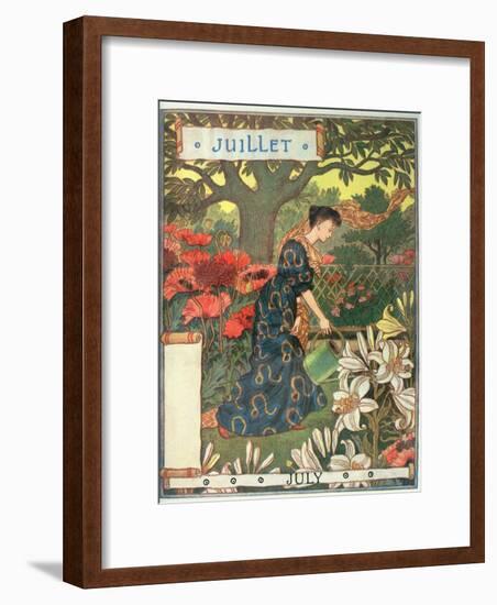 July-Eugene Grasset-Framed Giclee Print