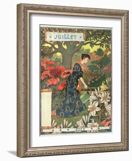 July-Eugene Grasset-Framed Giclee Print