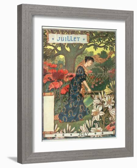 July-Eugene Grasset-Framed Giclee Print