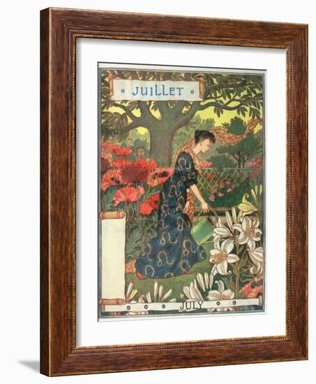 July-Eugene Grasset-Framed Giclee Print