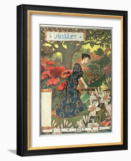 July-Eugene Grasset-Framed Giclee Print