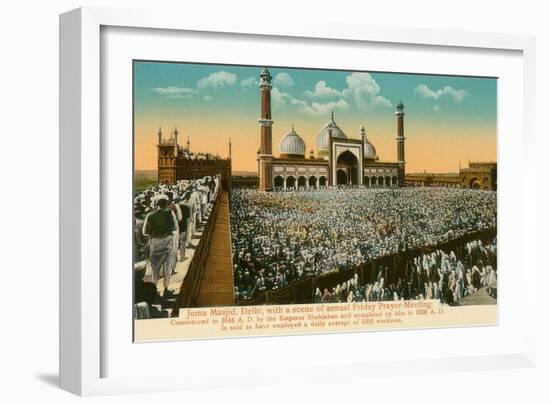 Juma Masjid Mosque, Delhi, India-null-Framed Art Print
