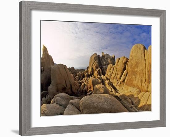 Jumbled Rocks, Joshua Tree National Park, California, USA-Chuck Haney-Framed Photographic Print