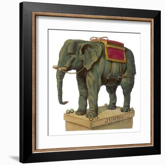 Jumbo Standing Ready to Give Someone a Ride-null-Framed Art Print