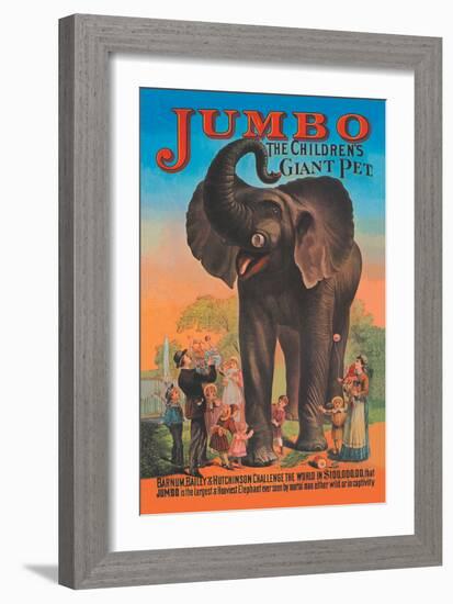 Jumbo, The Children's Giant Pet-null-Framed Art Print
