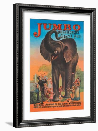 Jumbo, The Children's Giant Pet-null-Framed Art Print