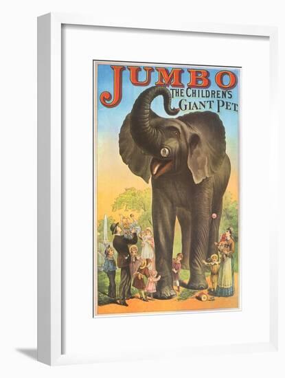 Jumbo, the Children's Giant Pet-null-Framed Giclee Print