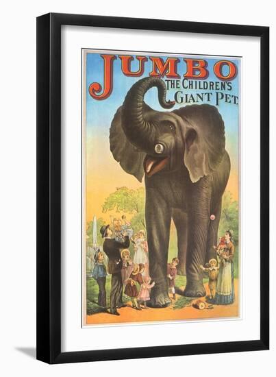 Jumbo, the Children's Giant Pet-null-Framed Giclee Print