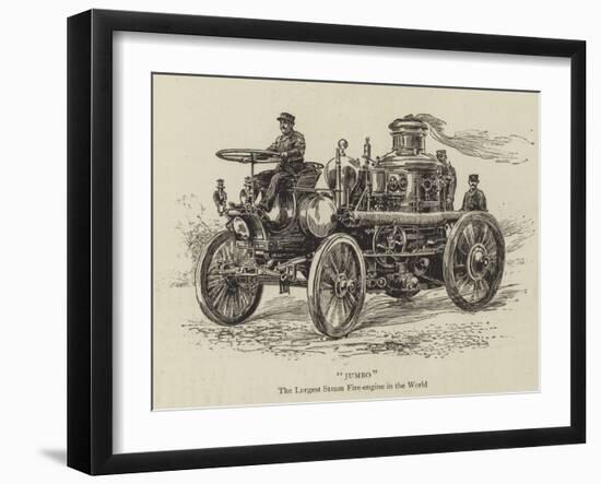 Jumbo, the Largest Steam Fire-Engine in the World-null-Framed Giclee Print