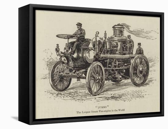 Jumbo, the Largest Steam Fire-Engine in the World-null-Framed Premier Image Canvas