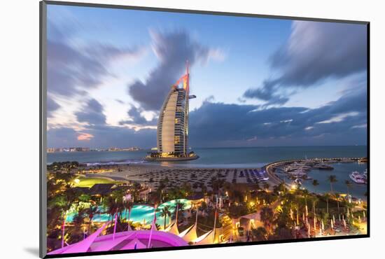 Jumeirah Beach, Burj Al Arab Hotel, Dubai, United Arab Emirates, Middle East-Gavin Hellier-Mounted Photographic Print