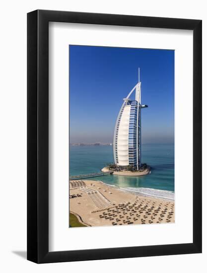 Jumeirah Beach, Burj Al Arab Hotel, Dubai, United Arab Emirates, Middle East-Gavin Hellier-Framed Photographic Print