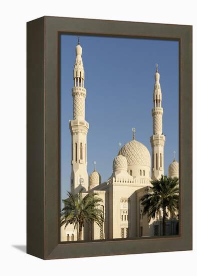 Jumeirah Mosque, Built in the Medieval Fatimid Tradition, Dubai, United Arab Emirates, Middle East-Bruno Barbier-Framed Premier Image Canvas