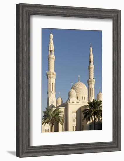 Jumeirah Mosque, Built in the Medieval Fatimid Tradition, Dubai, United Arab Emirates, Middle East-Bruno Barbier-Framed Photographic Print