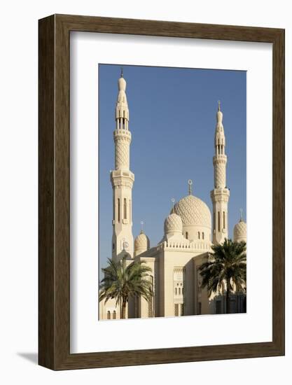 Jumeirah Mosque, Built in the Medieval Fatimid Tradition, Dubai, United Arab Emirates, Middle East-Bruno Barbier-Framed Photographic Print