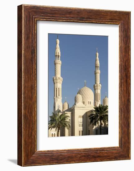 Jumeirah Mosque, Built in the Medieval Fatimid Tradition, Dubai, United Arab Emirates, Middle East-Bruno Barbier-Framed Photographic Print