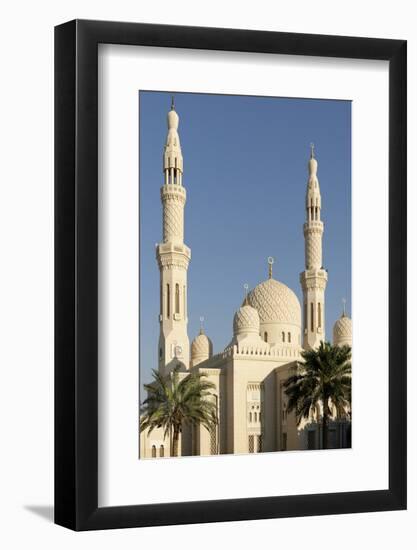 Jumeirah Mosque, Built in the Medieval Fatimid Tradition, Dubai, United Arab Emirates, Middle East-Bruno Barbier-Framed Photographic Print