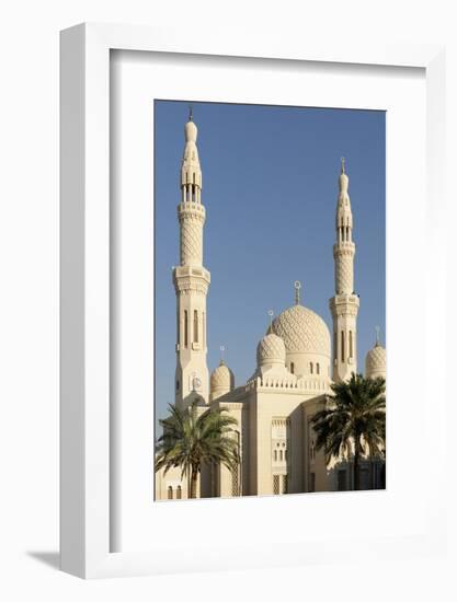 Jumeirah Mosque, Built in the Medieval Fatimid Tradition, Dubai, United Arab Emirates, Middle East-Bruno Barbier-Framed Photographic Print