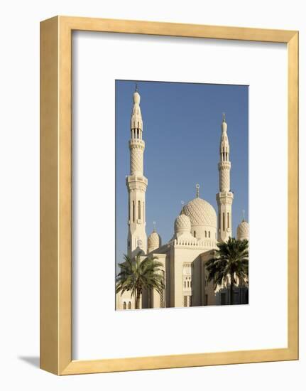 Jumeirah Mosque, Built in the Medieval Fatimid Tradition, Dubai, United Arab Emirates, Middle East-Bruno Barbier-Framed Photographic Print