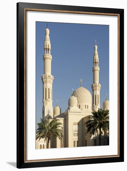 Jumeirah Mosque, Built in the Medieval Fatimid Tradition, Dubai, United Arab Emirates, Middle East-Bruno Barbier-Framed Photographic Print