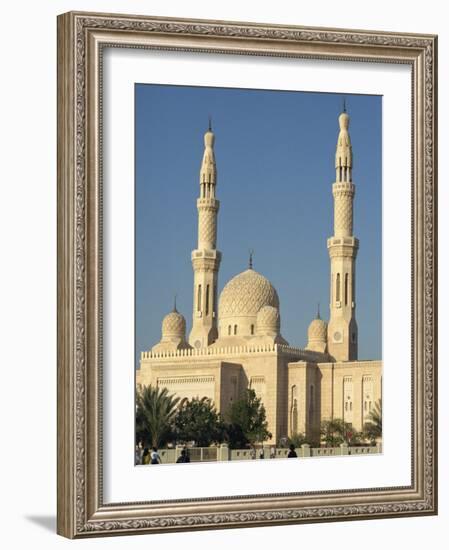 Jumeirah Mosque, Dubai, United Arab Emirates, Middle East-Waltham Tony-Framed Photographic Print