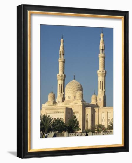 Jumeirah Mosque, Dubai, United Arab Emirates, Middle East-Waltham Tony-Framed Photographic Print