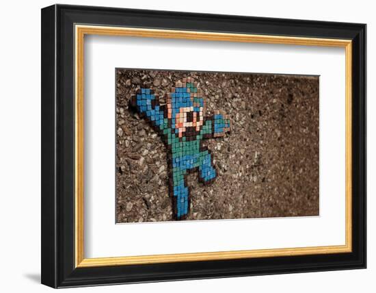 Jump-Banksy-Framed Giclee Print