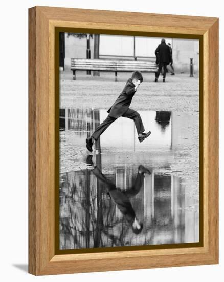 Jump-Karl Wood-Framed Premier Image Canvas