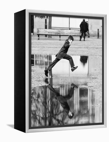 Jump-Karl Wood-Framed Premier Image Canvas