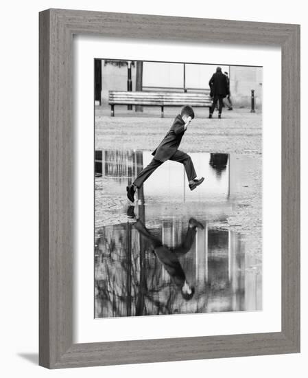 Jump-Karl Wood-Framed Photographic Print