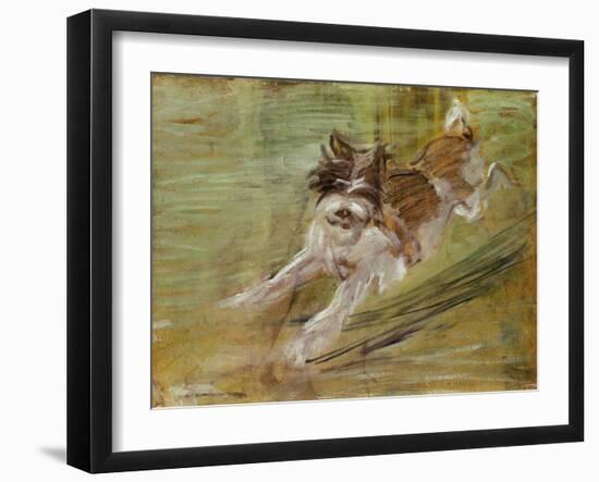 Jumping dog Schlick. 1904-Franz Marc-Framed Giclee Print