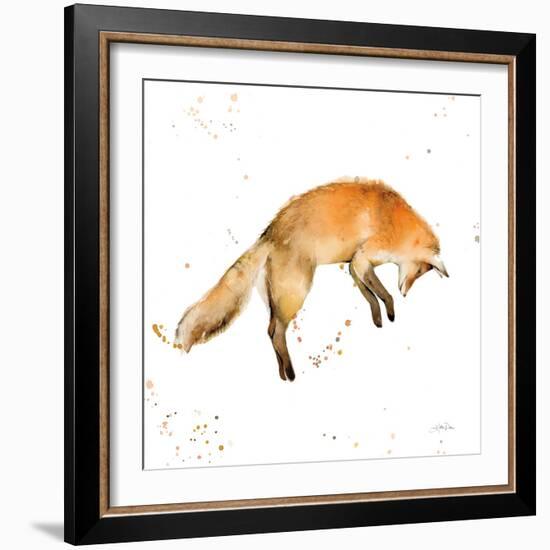 Jumping Fox-Katrina Pete-Framed Art Print