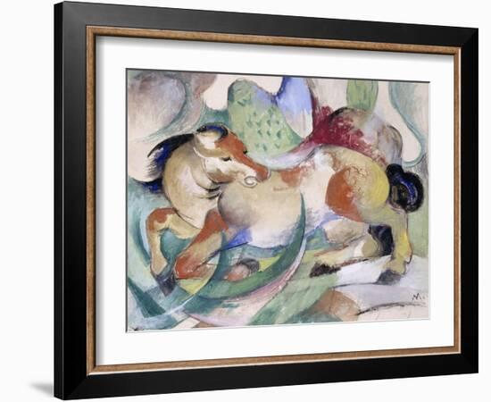 Jumping Horse, 1913-Franz Marc-Framed Giclee Print