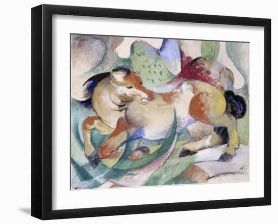 Jumping Horse, 1913-Franz Marc-Framed Giclee Print