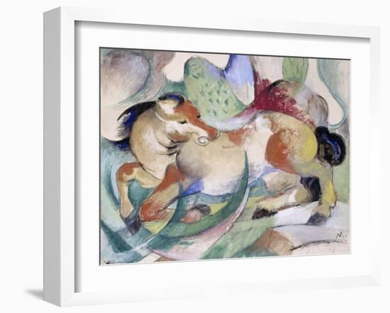 Jumping Horse, 1913-Franz Marc-Framed Giclee Print